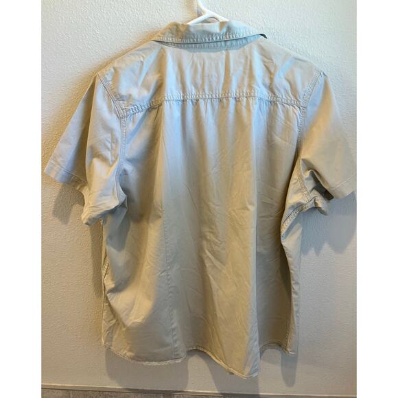 Schmidt work wear Fit For Her shirt. Women’s size 2X. Khaki, short sleeves. - Picture 2 of 3